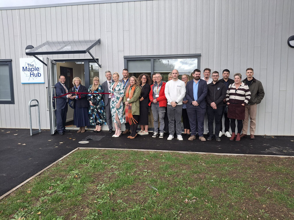 Hans Price officially opens the Maple Hub
