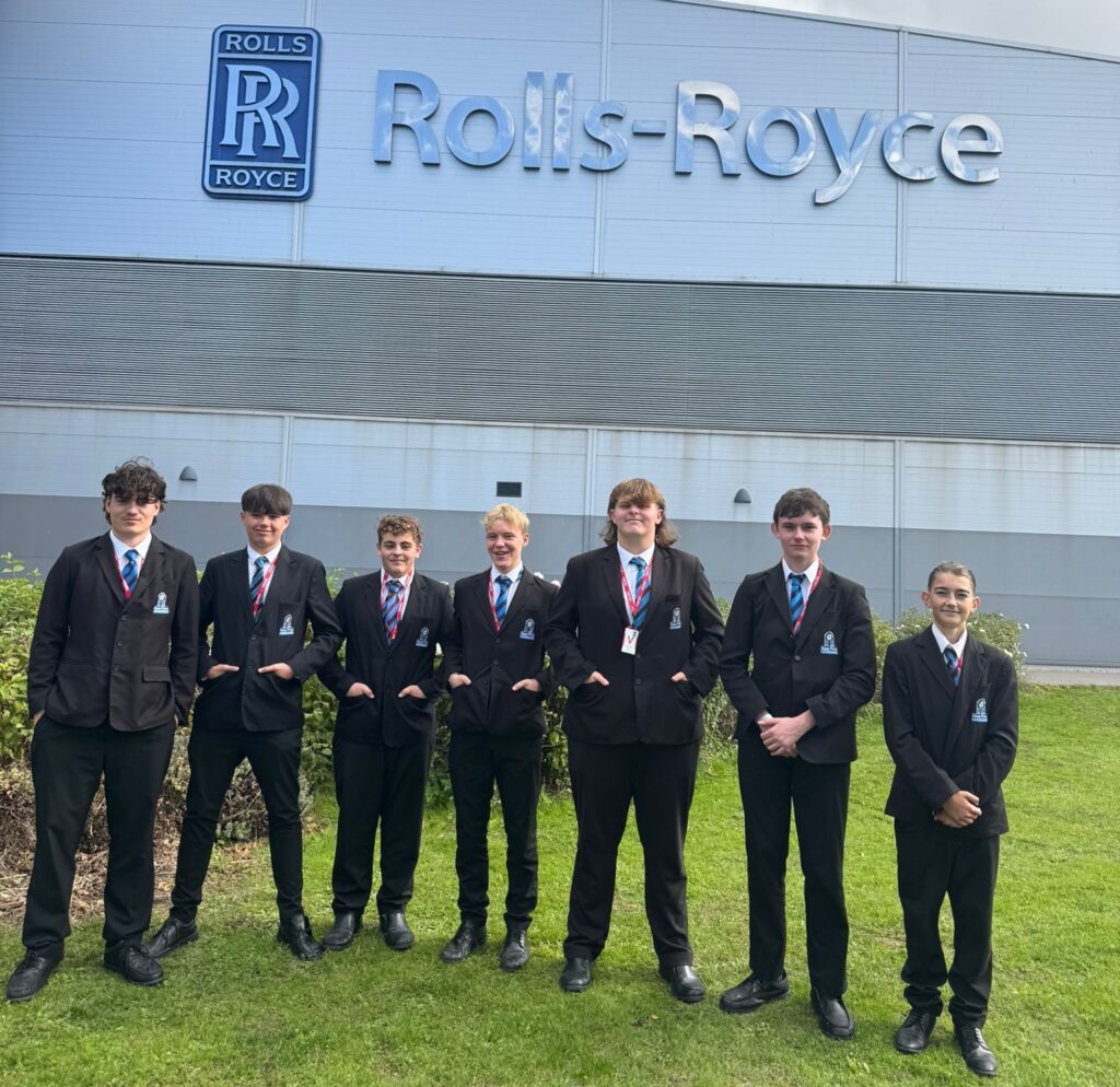 Hans Price students visit Rolls-Royce in Filton